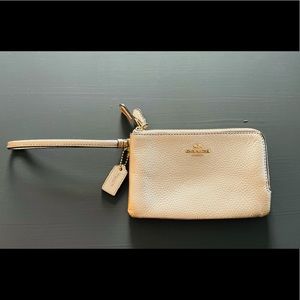 Coach Champagne Wristlet 🥂